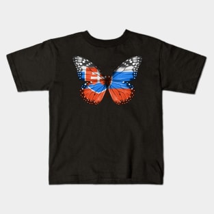 Slovakian Flag  Butterfly - Gift for Slovakian From Slovakia Kids T-Shirt